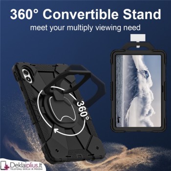 Smūgiams atsparus 360 dėklas su dirželiu (Xiaomi Redmi Pad 2 Pro) Smūgiams atsparus 360 dėklas su dirželiu (Xiaomi Redmi Pad 2 Pro)